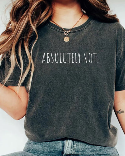 Absolutely Not. Denim T - Shirt - VTLY