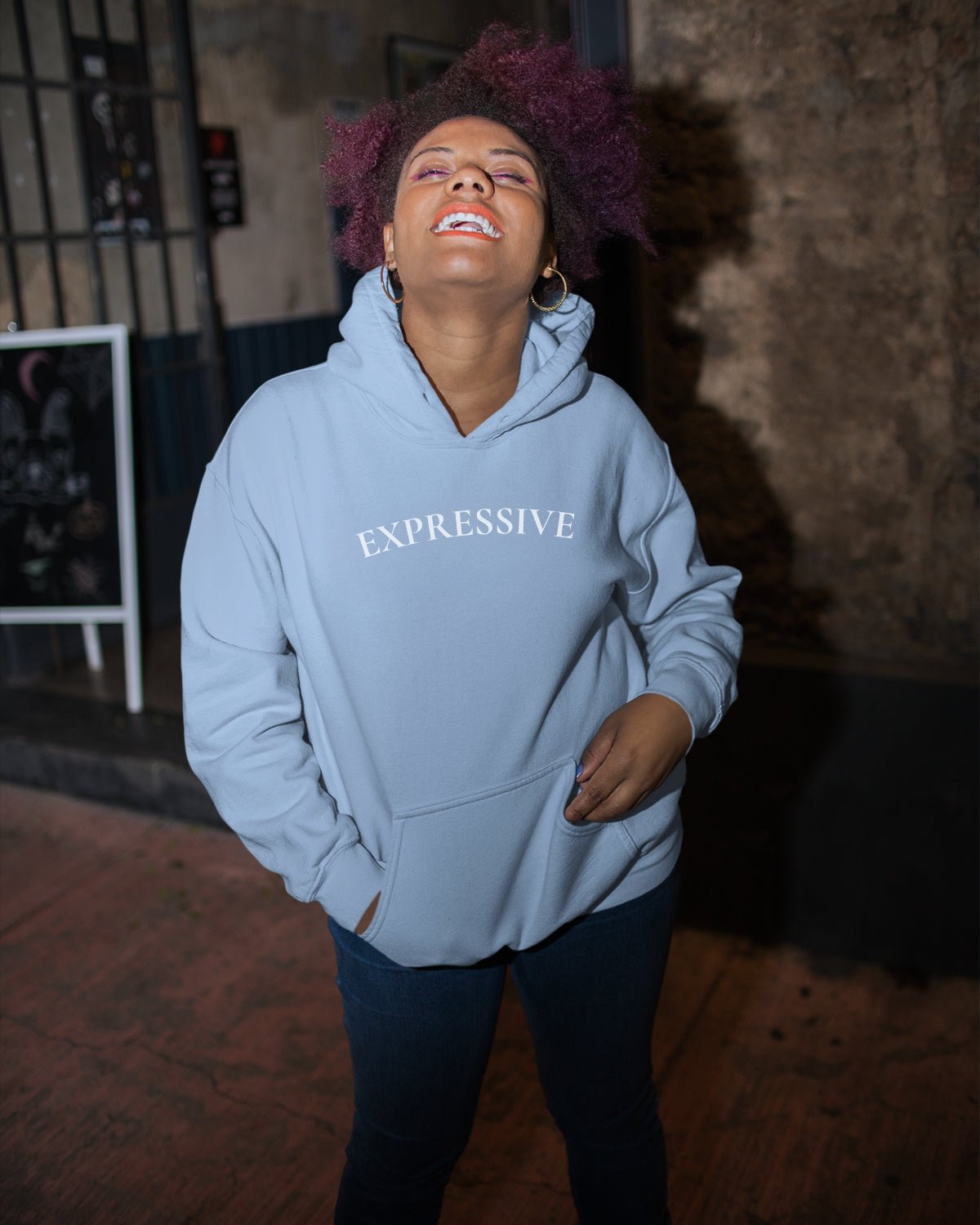 Expressive Hoodie [Baby Blue] - VTLY